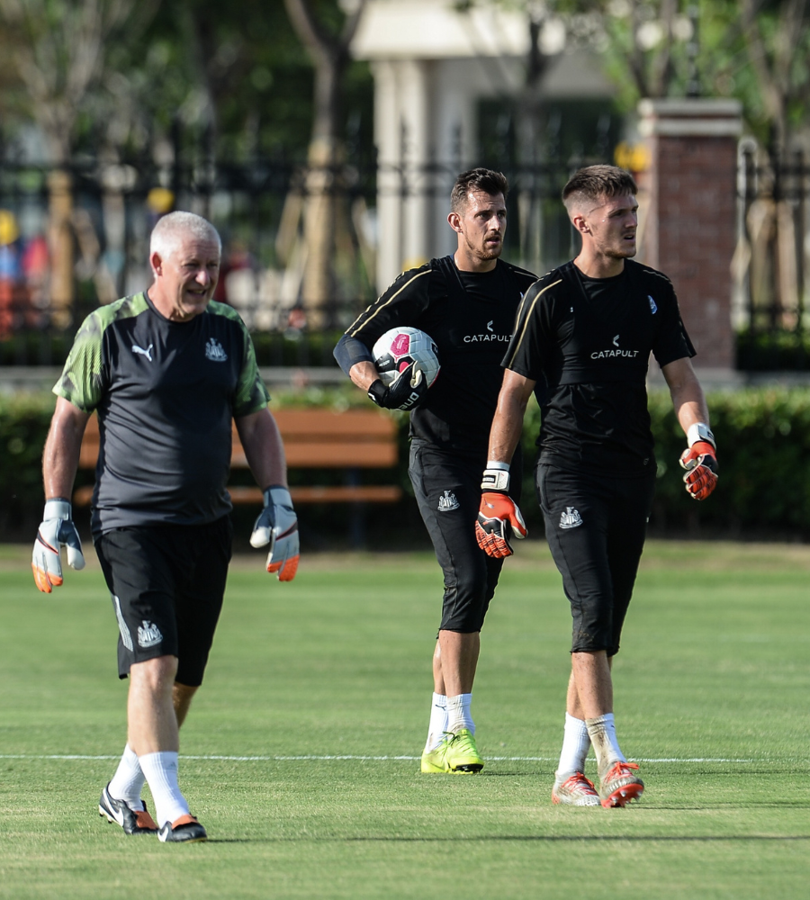 NUFC goalkeeper training